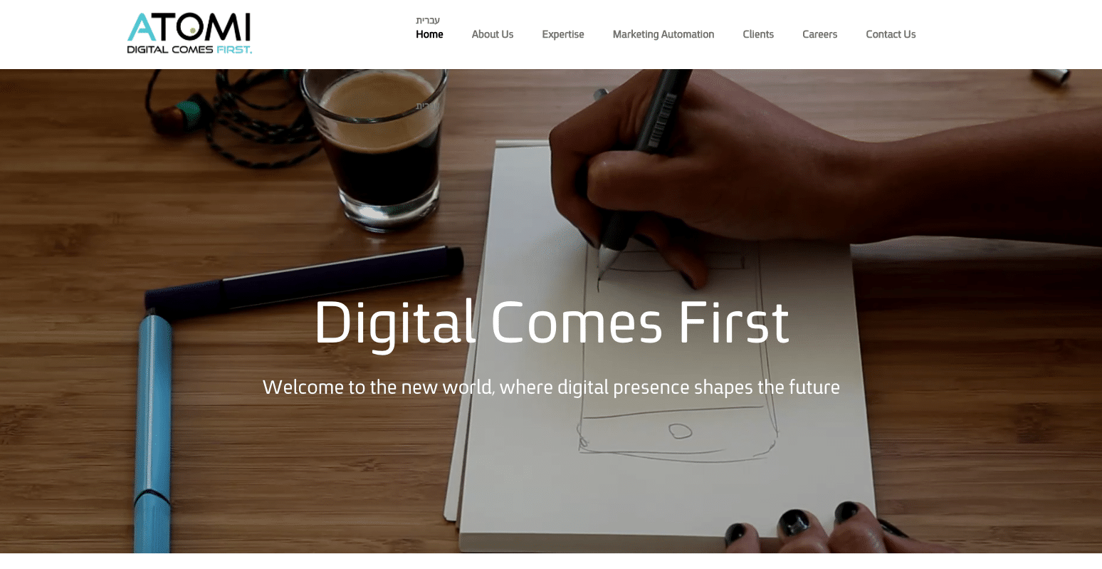 Atomi Digital Comes First - Israel - Agency -Digital