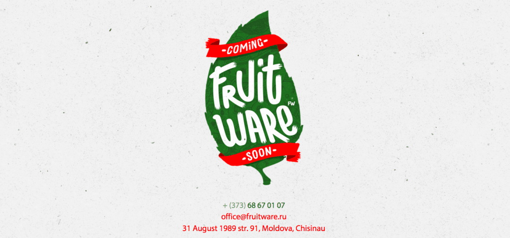 Fruit Ware - Moldova - Digital - agency