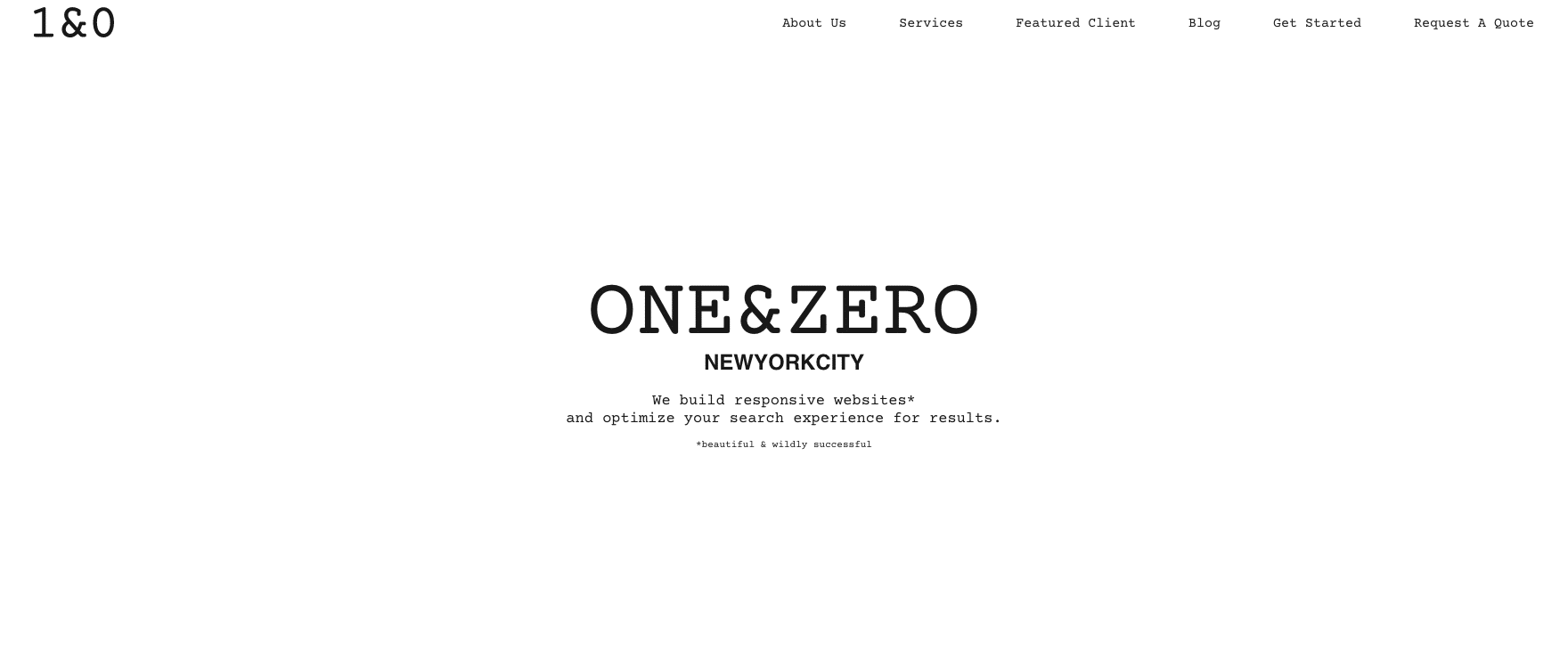 One & Zero - New York - Agency - Digital