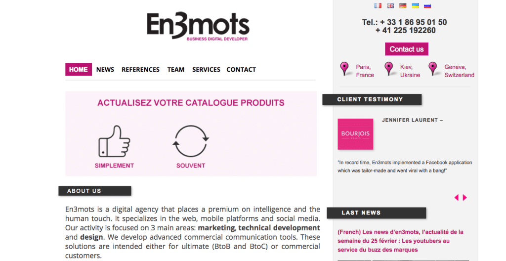 En 3 mots - Digital - Agency - France
