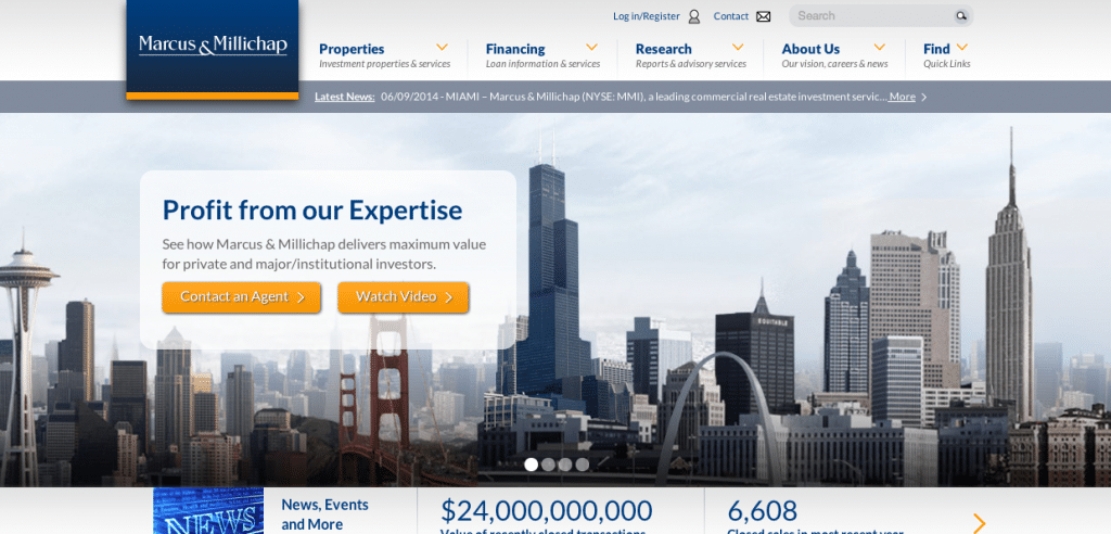 Marcus   Millichap   Real Estate Investment