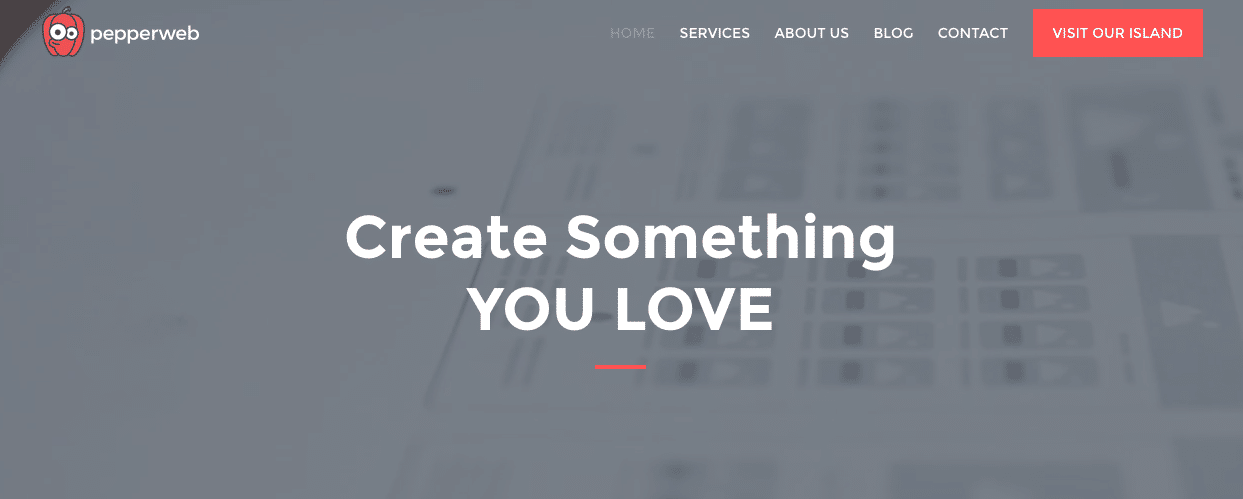 Pepperweb-homepage