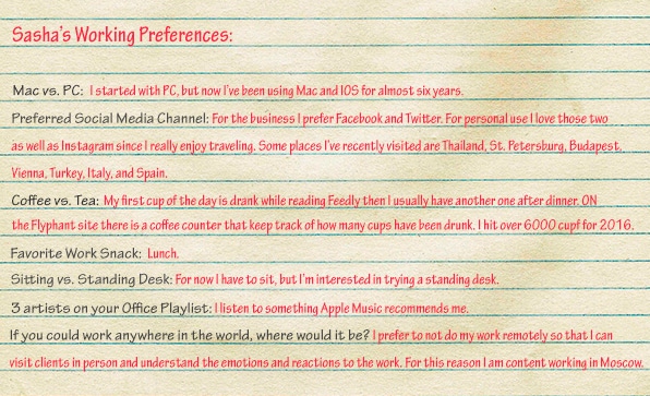 Sasha-Working-Preferences