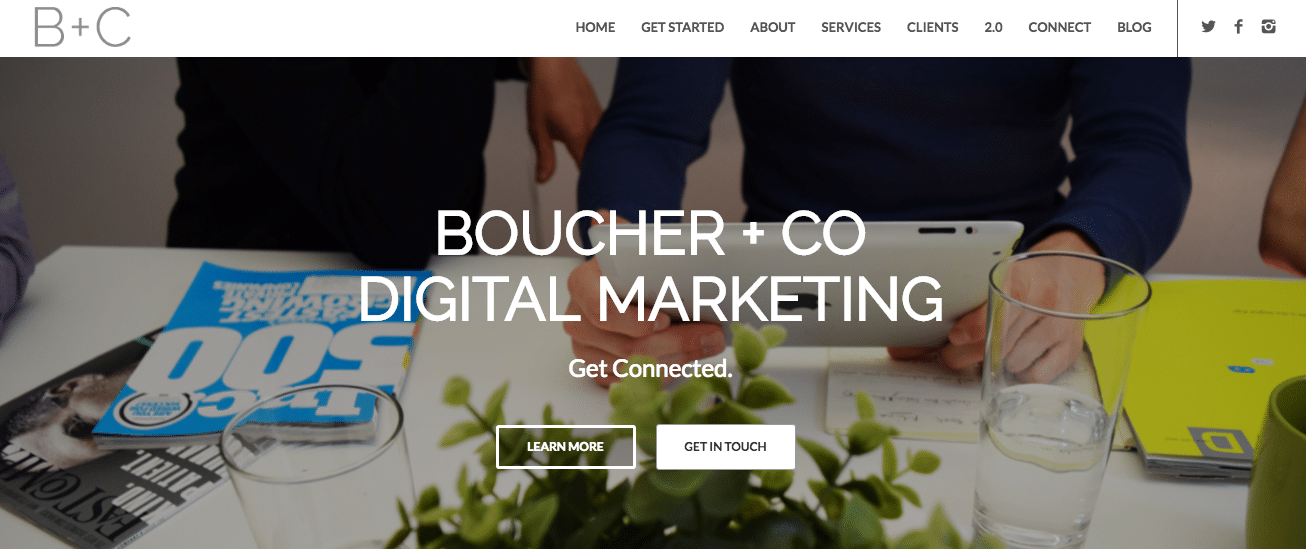 Boucher + Co-Homepage